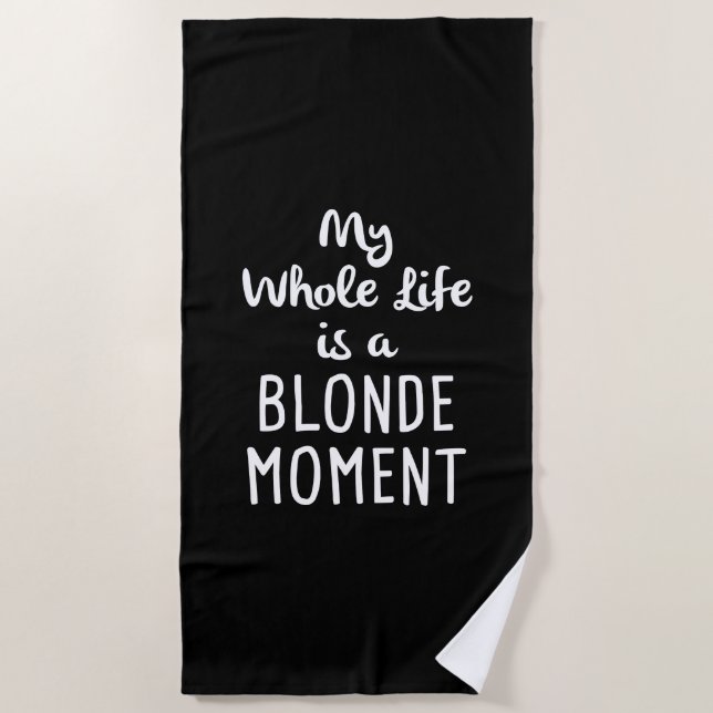 Blonde Moment Strandtuch (Vorderseite)