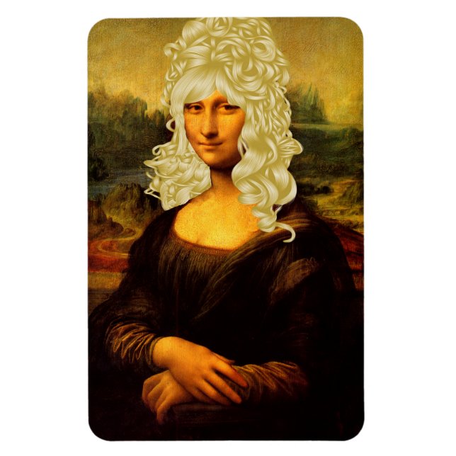 Blonde Mona Lisa Magnet (Vertikal)