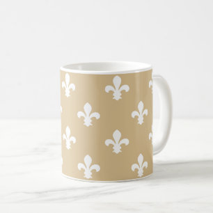 Blonde Neutral Fleur de Lys Kaffeetasse