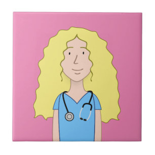 Blonde Nurse Fliese