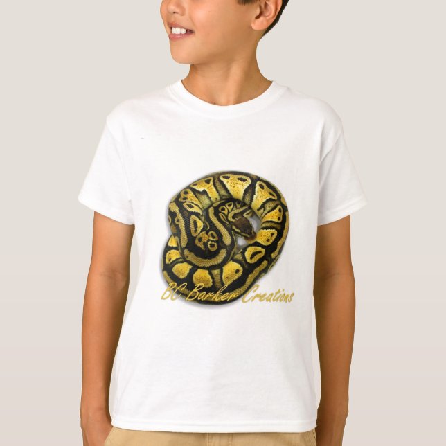 Blonde Pastellball-Pythonschlange T-Shirt (Vorderseite)