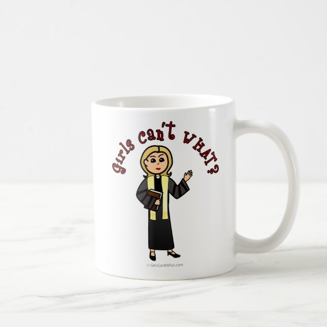Blonde Preacher Girl Kaffeetasse (Rechts)