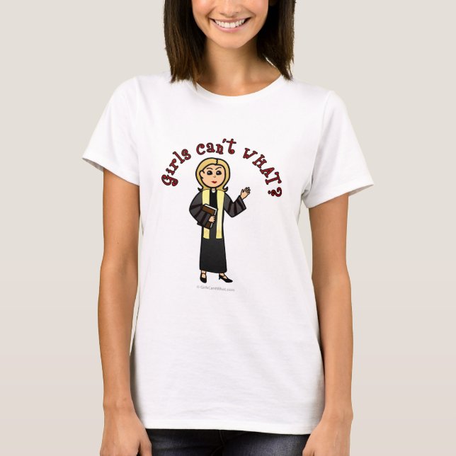 Blonde Preacher Girl T-Shirt (Vorderseite)