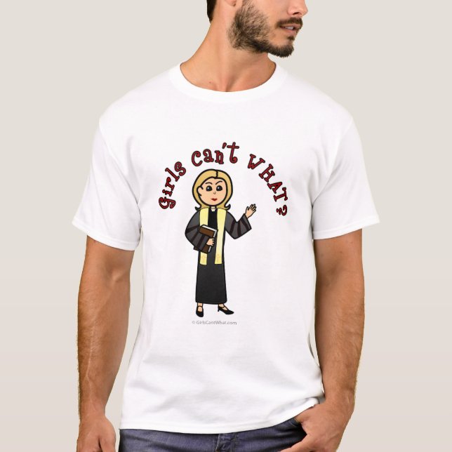 Blonde Preacher Girl T-Shirt (Vorderseite)