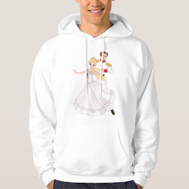 Blonde Princess and Charming Prince Fairytale Hoodie (Vorderseite)