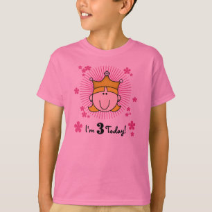 Blonde Prinzessin 3. Geburtstag T-Shirt