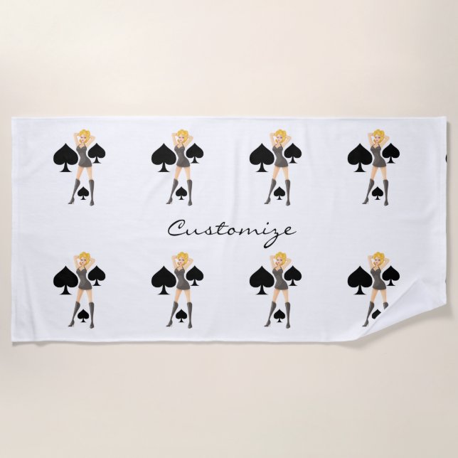 Blonde Queen Thunder_Cove  Strandtuch (Vorderseite)