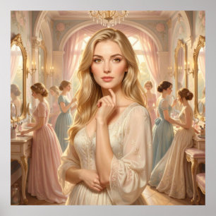 Blonde Radiance: Eine Vintage-Geschichte Poster