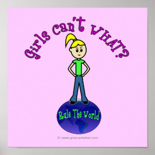 Blonde regiert die Welt Poster