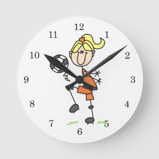 Blonde Runde Wanduhr