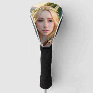Blonde Schöne Maus spielen Harfe Golf Headcover