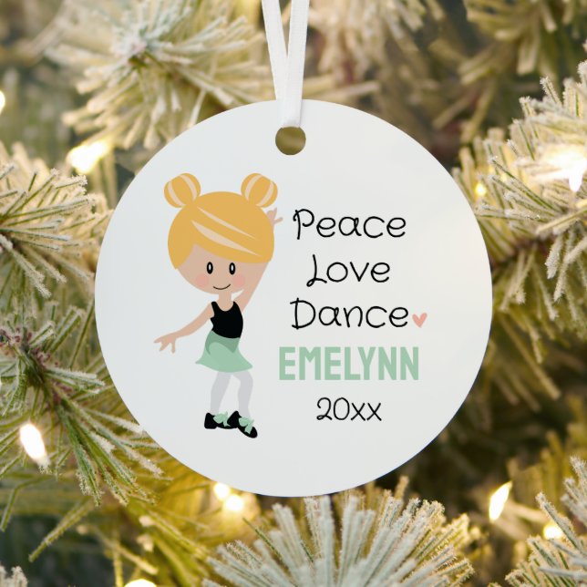 Blonde Stich Dancer Ornament Aus Metall (InSitu)