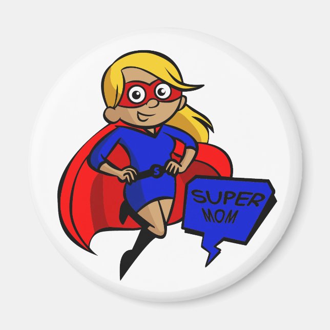 blonde Supermama Magnet (Vorne)