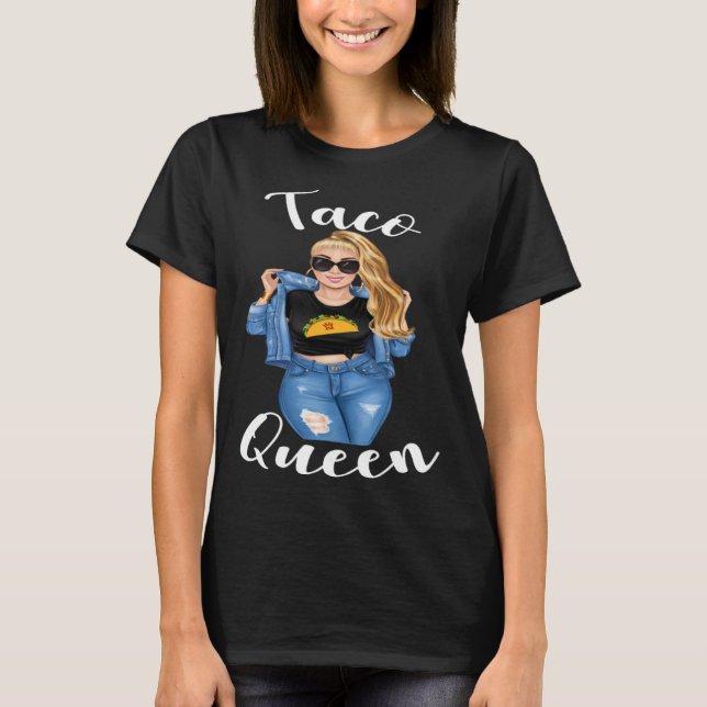 Blonde Taco Queen Cinco De Mayo 5  Womens Women T-Shirt (Vorderseite)
