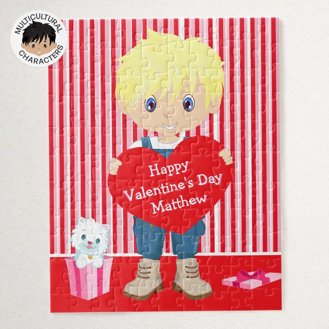 Blonde Valentine's Boy Puzzle (Von Creator hochgeladen)