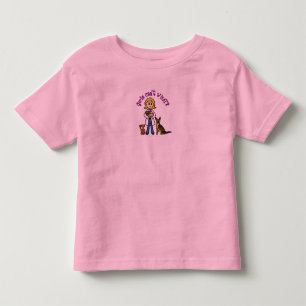 Blonde Veterinarian Girl Kleinkind T-shirt