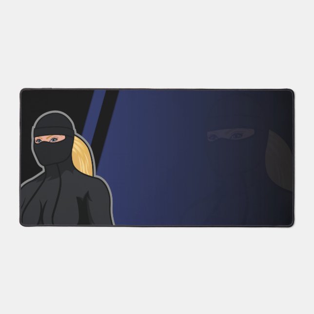 Blonde Woman Desk Pad Schreibtischunterlage (Vorderseite)