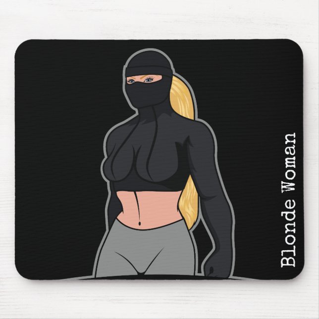 Blonde Woman Mousepad (Vorne)