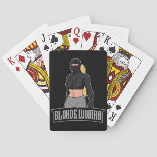 Blonde Woman Poker Cards Spielkarten