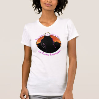 Blonde Zombie-Apokalypse-Detail-Shirts T-Shirt