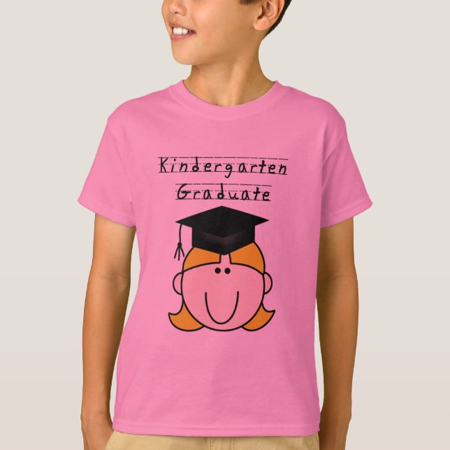 Blonder Mädchen-Kindergarten-Absolvent T-Shirt (Vorderseite)