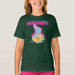 Blonder Mädchen-Sommer T-Shirt