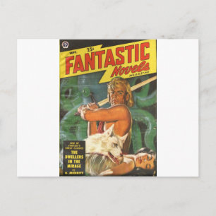 Blonder Schwertkämpfer Postkarte