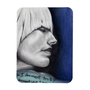 Blondes Frauen-Porträt-ursprüngliches Magnet
