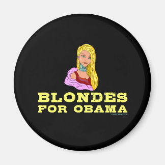 Blondes für Obama Magnet
