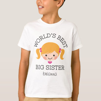 Blondes Haar der Weltbestes großen Schwester T-Shirt