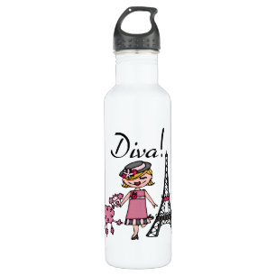 Blondes Haar-Diva Trinkflasche