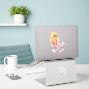 Blondes machen es am besten! Personalisierter Text Aufkleber