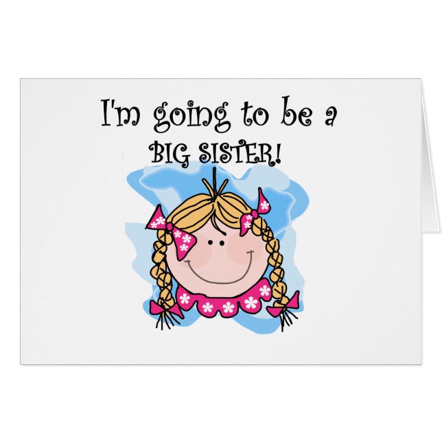 Blondes Mädchen-zukünftige große Schwester (Vorderseite (Horizontal))