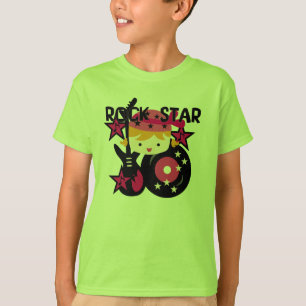 Blondes Rockstar-Mädchen T-Shirt