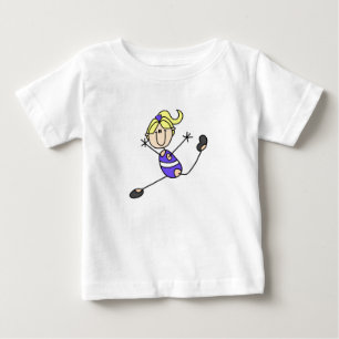 Blondes Turnen Mädchen Baby T-shirt