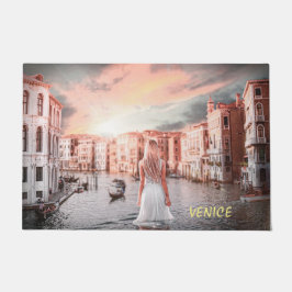 Blondie im romantischen Venedig Fußmatte