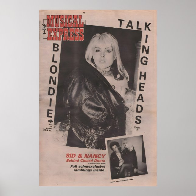 BLONDIE POSTER 1978 original NME - Parallel Lines (Vorne)