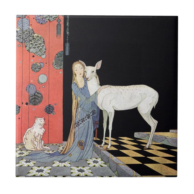 Blondine durch Virginia Frances Sterrett Fliese (Vorderseite)