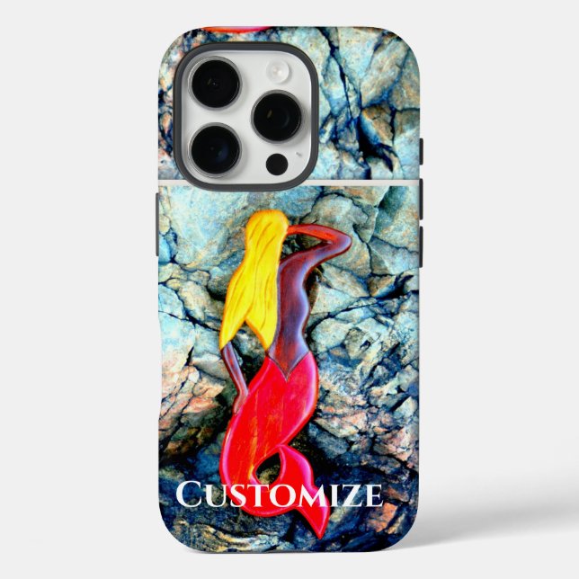 Blondine in rot Case-Mate iPhone hülle (Rückseite)