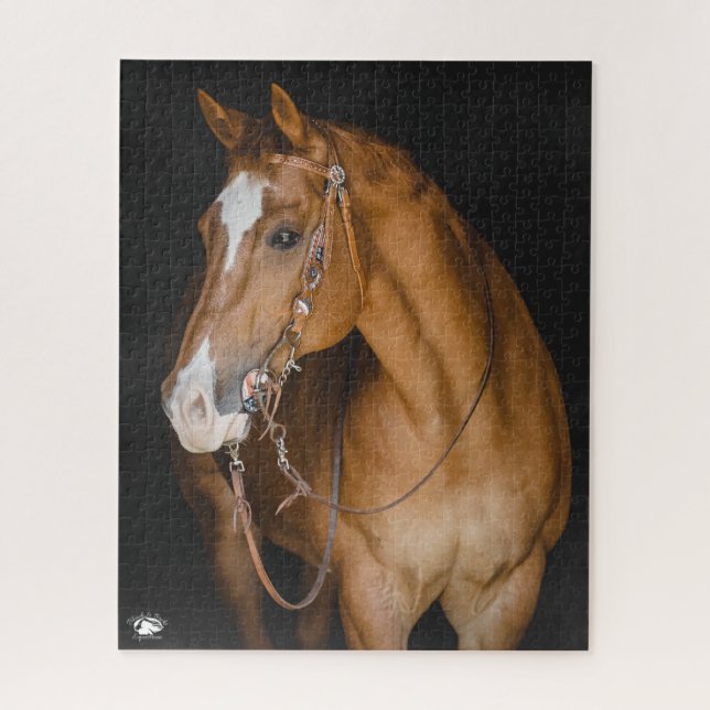 Blondine u. brach - kundengerechtes Puzzlen Puzzle (Vertikal)