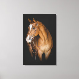 Blondine u. brach - PferdeLeinwand-Druck Leinwanddruck