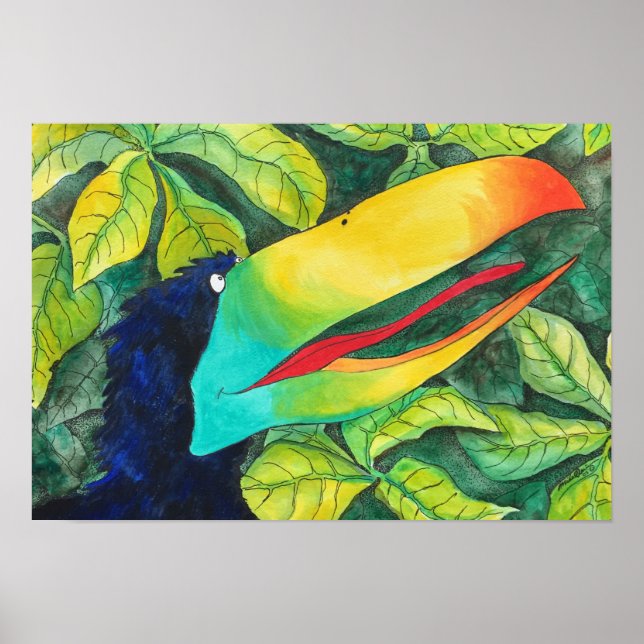 "Bloo Bird" Kunst von Mike Quinn Poster (Vorne)