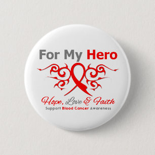 Blood Cancer Tribal Ribbon Hero Button