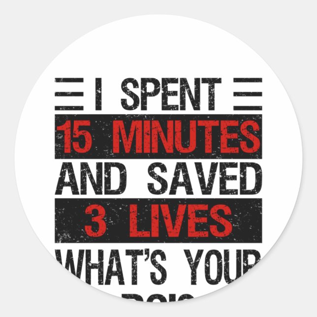 Blood Donation Blood Donation Service Blood Runder Aufkleber (Vorderseite)