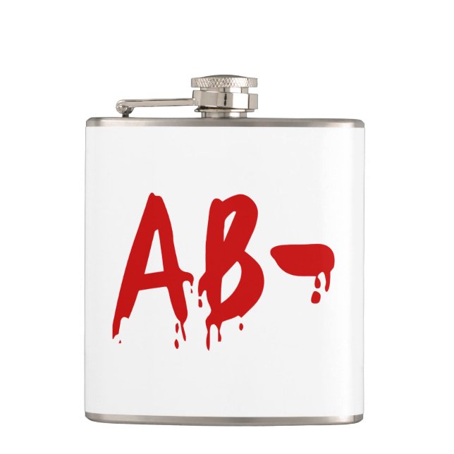 Blood Group AB - Negative #Horror Hospital Flachmann (Vorderseite)