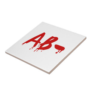 Blood Group AB - Negative #Horror Hospital Fliese