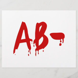 Blood Group AB - Negative #Horror Hospital Flyer