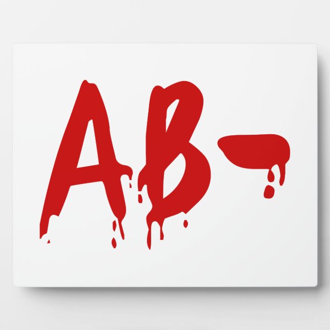 Blood Group AB - Negative #Horror Hospital Fotoplatte (Vorderseite)