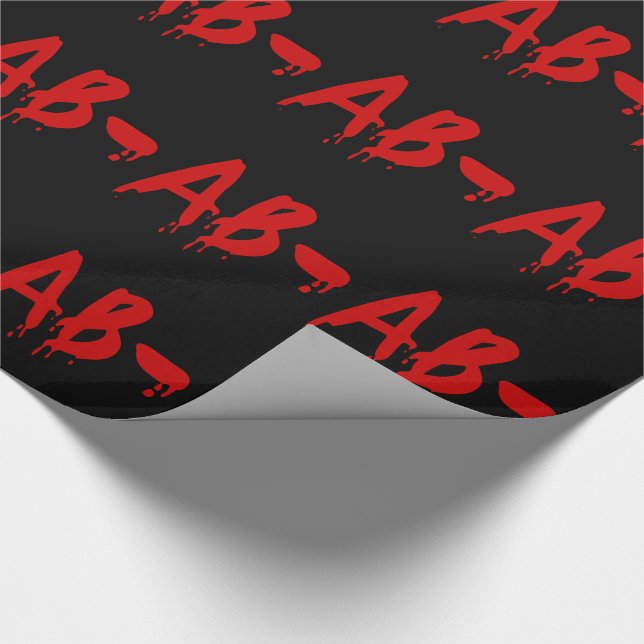 Blood Group AB - Negative #Horror Hospital Geschenkpapier (Ecke)