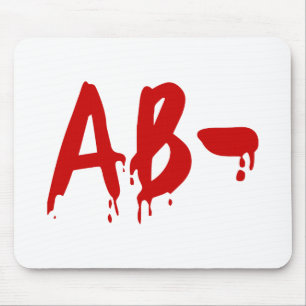 Blood Group AB - Negative #Horror Hospital Mousepad